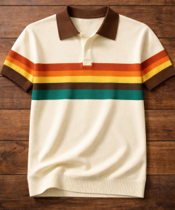 Áo Polo Knit Retro